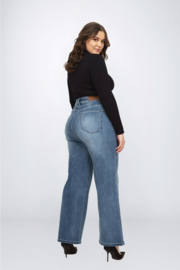 Fox Factor Dixi Queen Blue 32" - Wide leg jeans