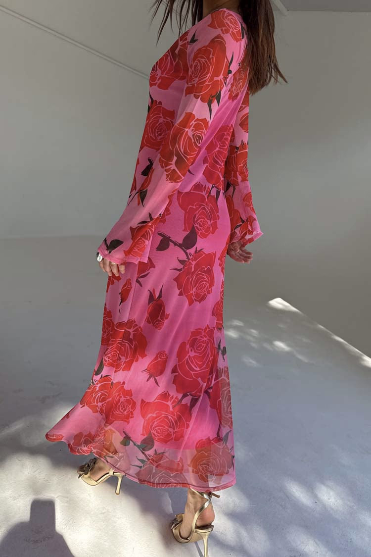 Pink Rosa Aria Mesh dress NFD