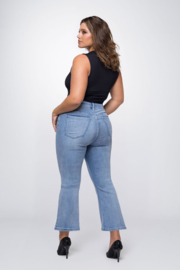 Fox Factor Bobi Sunrise Blue Cropped 28"- Flared jeans