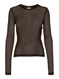 Mesh top Judith in bruin