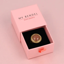 Vintage ring met Berry Quartz