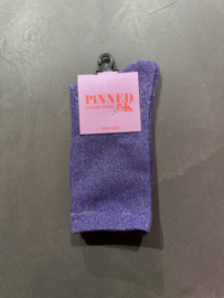 Socks Basic Glitter - Purple