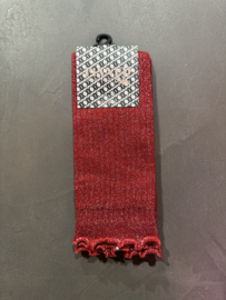 Socks Sculpt Glitter - Red