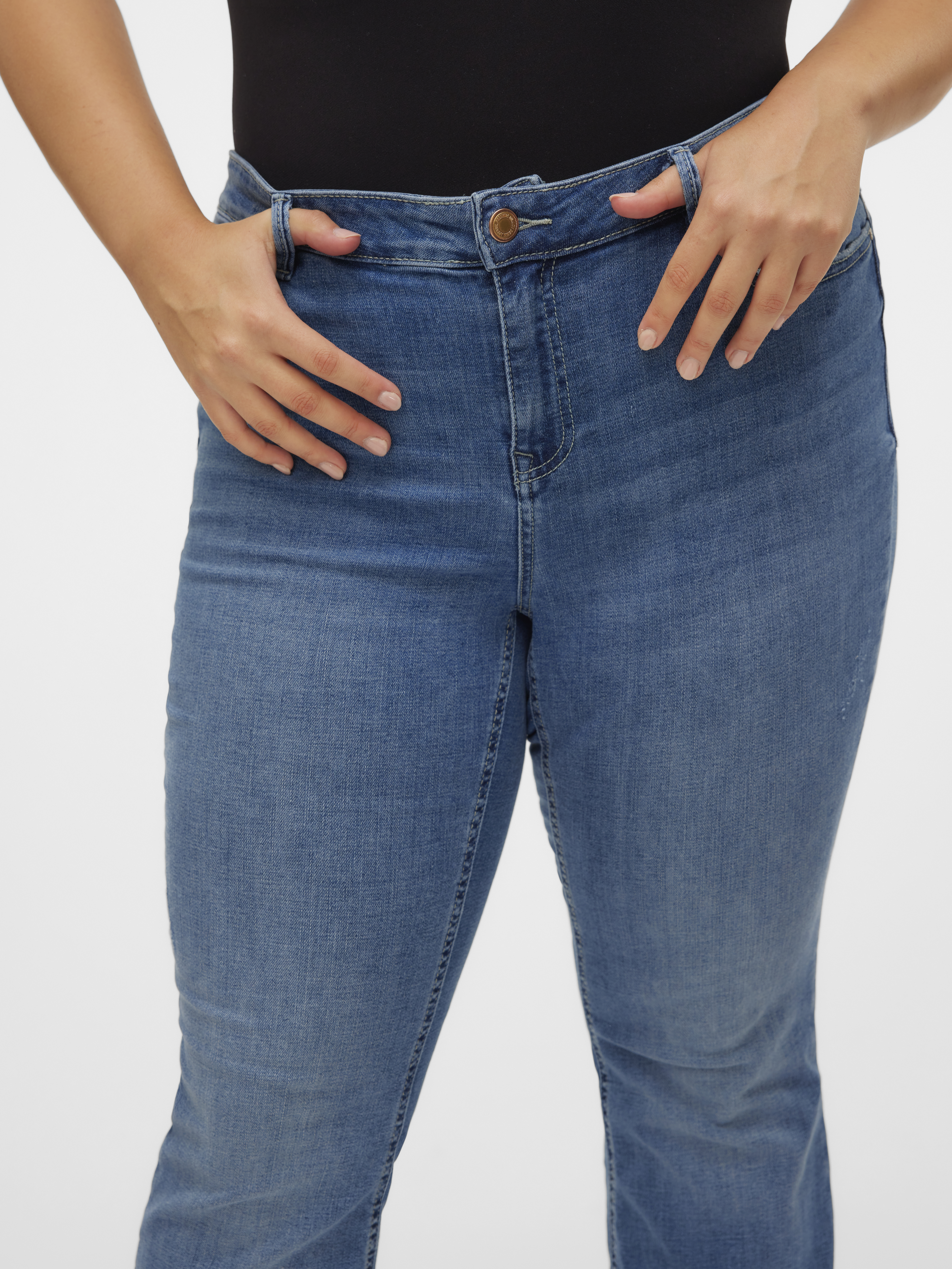 Mid rise jeans Flash Flared light blue