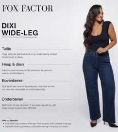 Fox Factor Dixi Mexico black 32" - Wide leg jeans