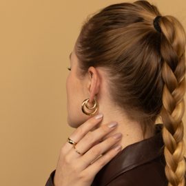 Klassieke gouden ringen 20 x 4 mm