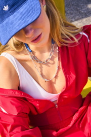 Necklace Chunky Blue