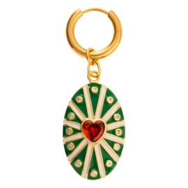 Enchanted Charm Earring Green