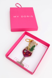 Bag charm / Key ring Gin Cocktail