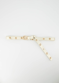 Leren riem met nestelgaten