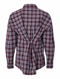 Geruite blouse Violet