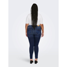 High waist skinny jeans Maya Dark blue denim