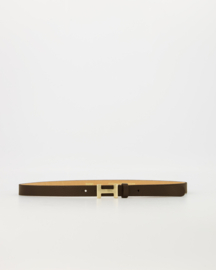 Leren riem met H sluiting small