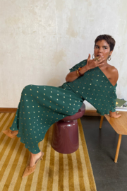 Darkgreen Tilly Plisse dress NFD