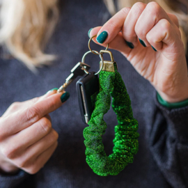 Scrunchie Green Glitter