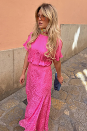 Pink Jacquard Erin Dress NFD