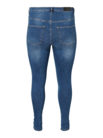 Lora, superhighwaisted jeans in blue