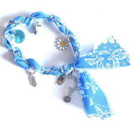 Bandana armband light blue