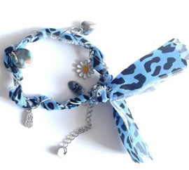 Bandana armband tiger blue