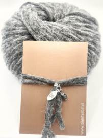 Armband alpaca zilver antraciet