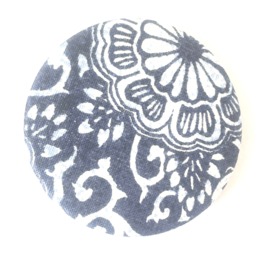 Button batic blauw