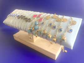 Armband gold smiley