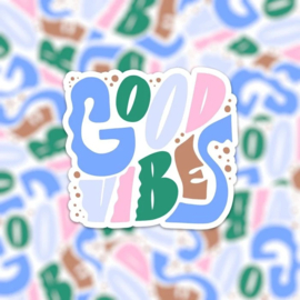Vinyl sticker "Good vibes"