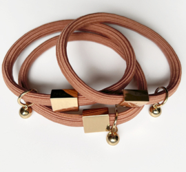 Haar-elastiekje + armband klei