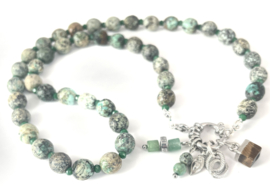 Ketting zilver green