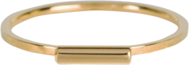 Ring goudkleurige stapelring