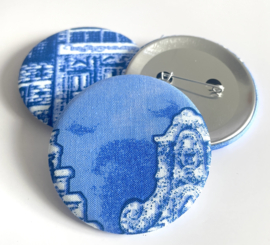 Button Delfts blauw
