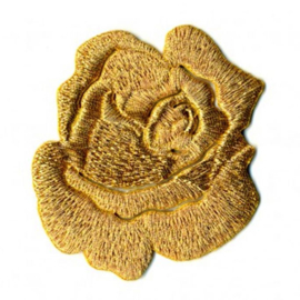 Strijkapplicatie roos XL gold