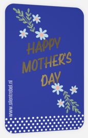 Kaart "Happy Mother's Day" blue