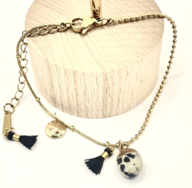 Armband edelsteen dalmatiër