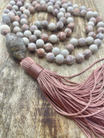 Mala ketting blush