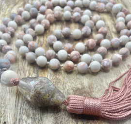 Mala ketting blush