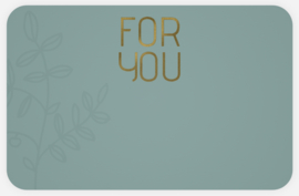 Kaart "for you"