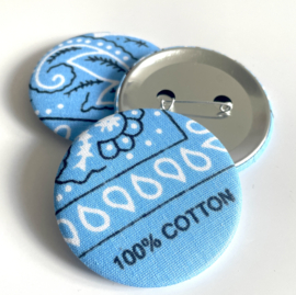 Button bandana ocean blue