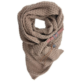 Omslagdoek taupe