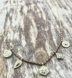 Ketting brown gold