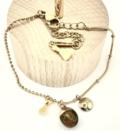 Armband edelsteen brown