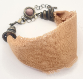 Armband linnen roest