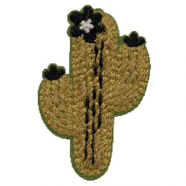 Strijkapplicatie cactus kaki