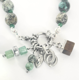 Ketting zilver green