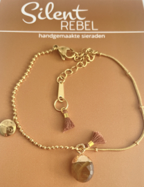 Armband edelsteen brown