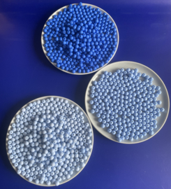 Acryl kralen 3 tinten blauw 6 mm