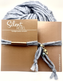 Armband alpaca gold blue