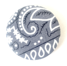 Button bandana grey