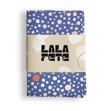 Inpakdoek dots kobalt blauw