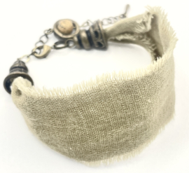 Armband linnen beige